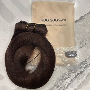 18” Chestnut Brown Clip-In  Extension